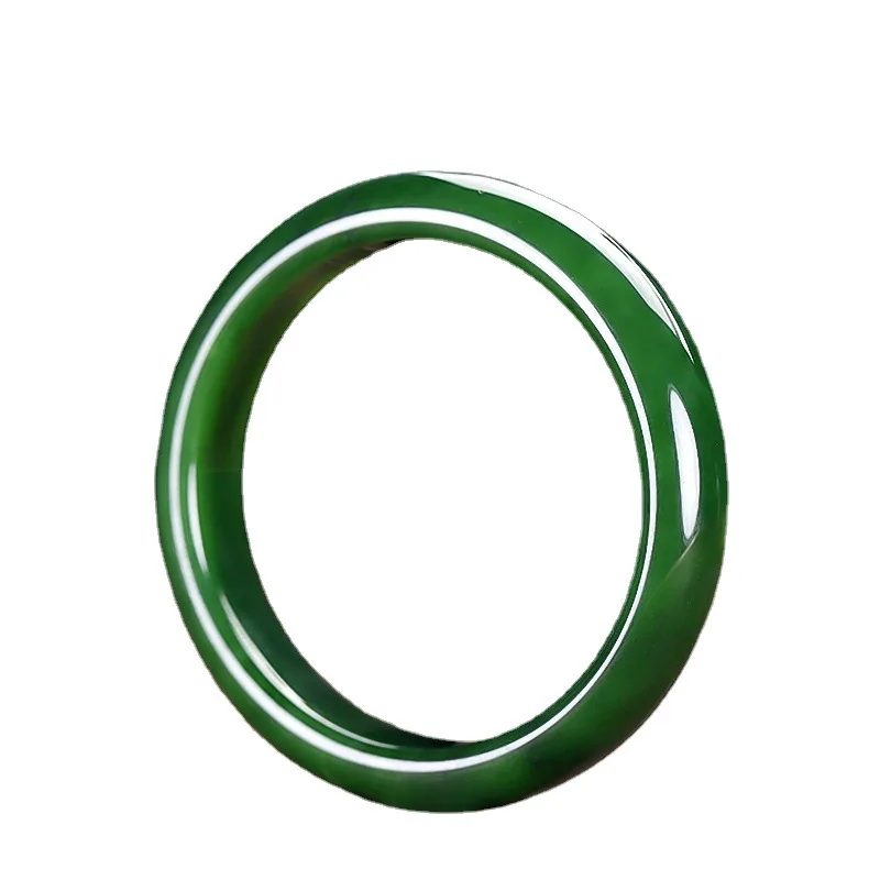 Small-sized Xinjiang Hotan Bracelet for Men and Women, Mom's Style, Jadeite Jewelry, Genuine Jade Accessories