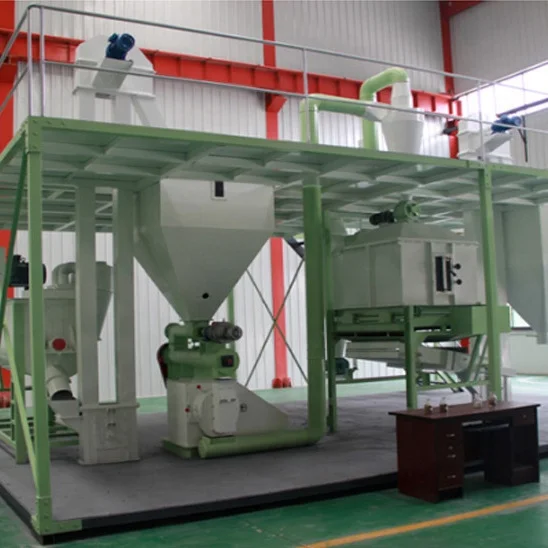 Animal Fish Feed Pellet Processing Line Poultry Chicken Feed Making Machine Plant