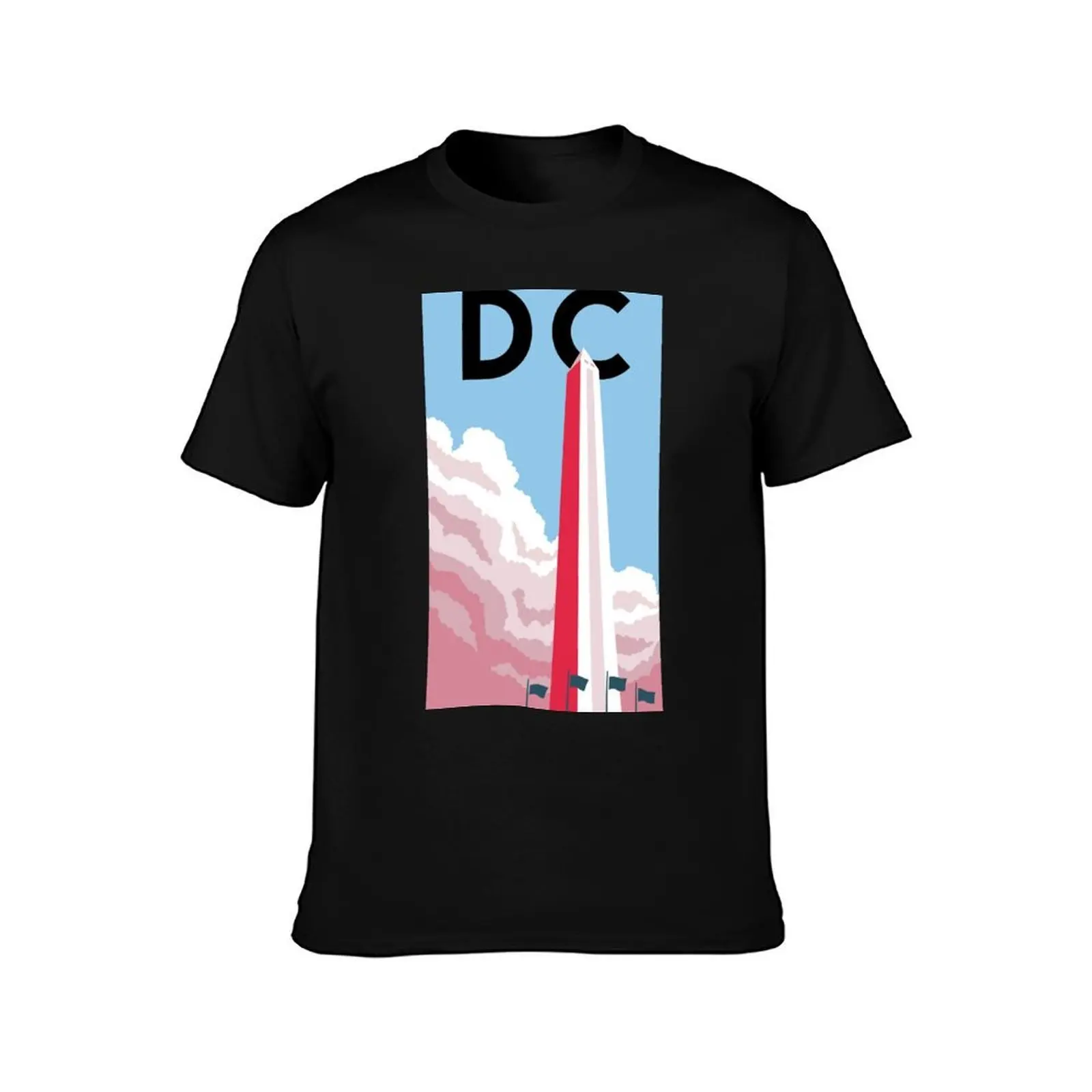 Washinton DC, Colorado Minimalist Poster Featuring the Washington Monument T-Shirt, Summer Casual Cotton Tee, Unisex Men Women