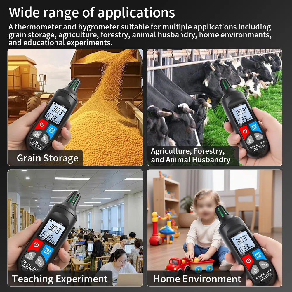 Mini  Digital -10℃-60℃ Thermometer Hygrometer Temperature Indoor Convenient Temperature Sensor Humidity Meter Gauge Instruments