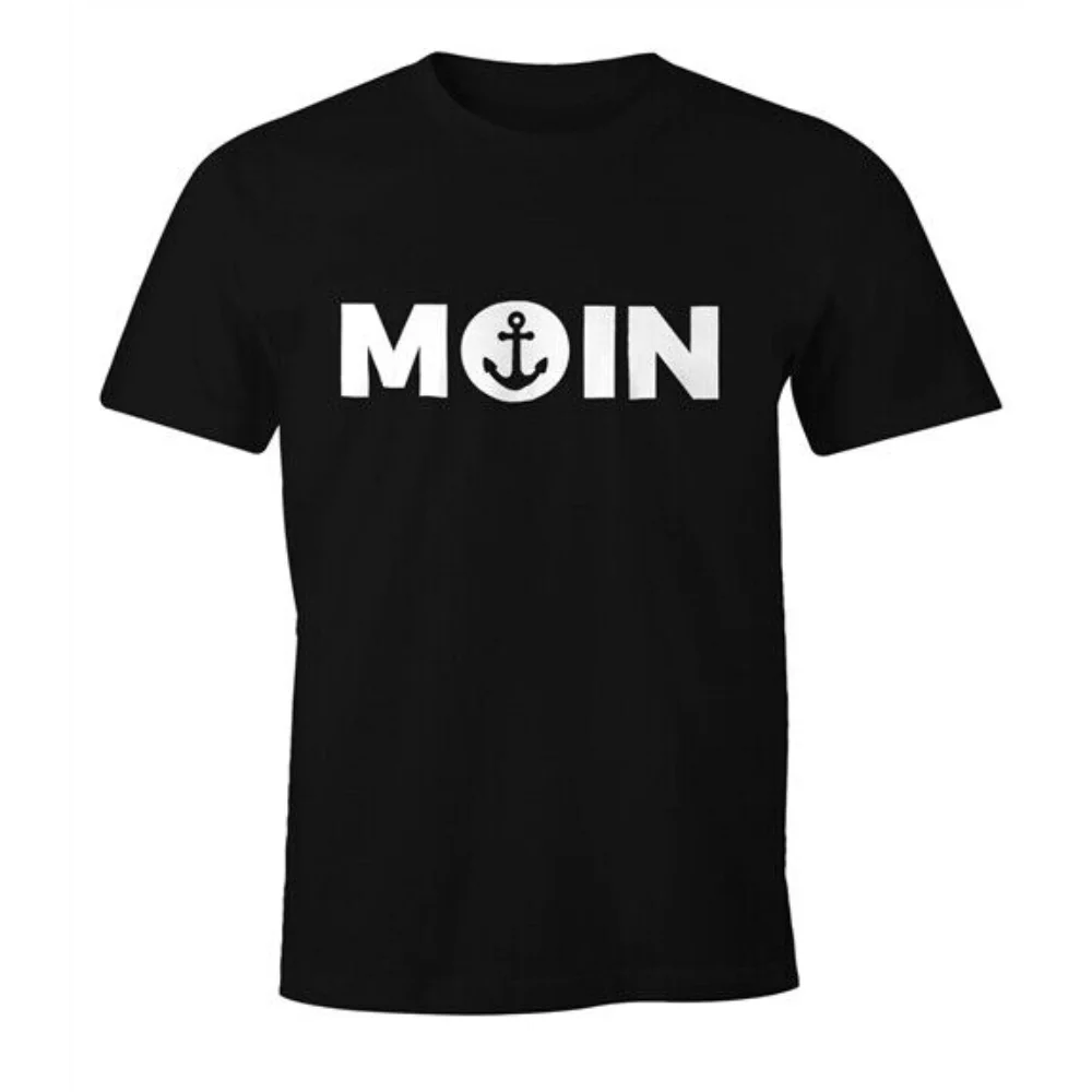 Moin Mit Anker Graphic T Shirts Mens Clothing New in Tops & Tees Cotton Women Printed T-shirt Y2K Clothes Cute Funny Tshirt