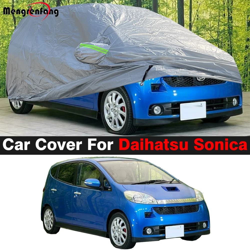 Car Cover Auto Anti-UV Sun Rain Snow Wind Protection Cover Windproof For Daihatsu Sonica 2006-2025