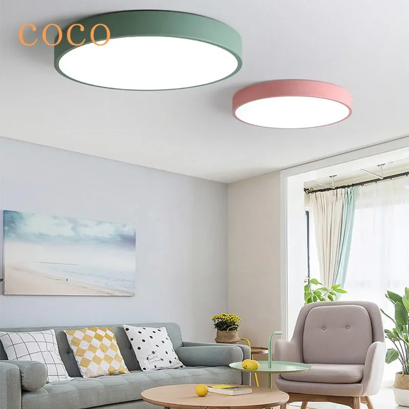 Modern Living room led ceiling light Simple  aisle lighting bedroom full spectrum ceiling light Round bedroom ceiling light