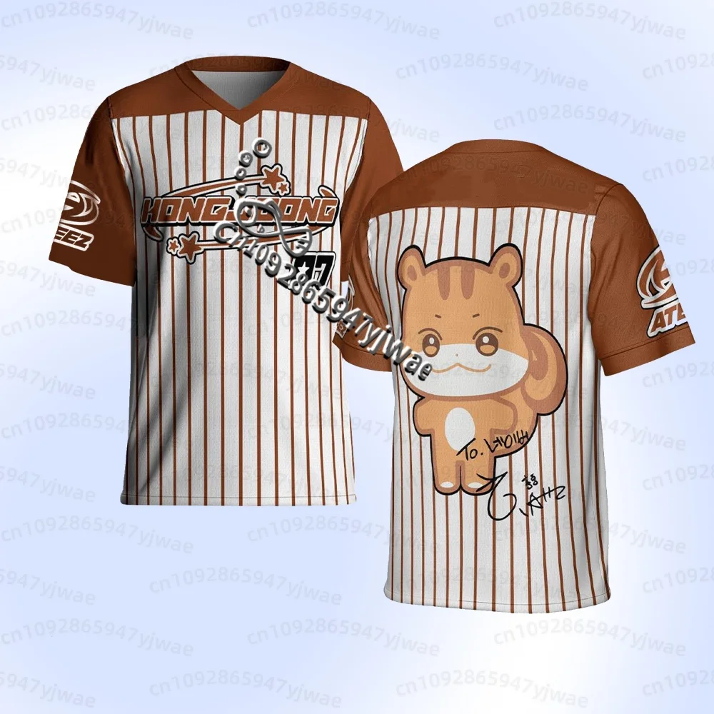 2026 Sommer Herren Ateez Fußballtrikot, 26 World Tour In Your Fantasy Merch Geschenke, Ateez Golden Hour Album San Fans Herren T-Shirt – Detail 8