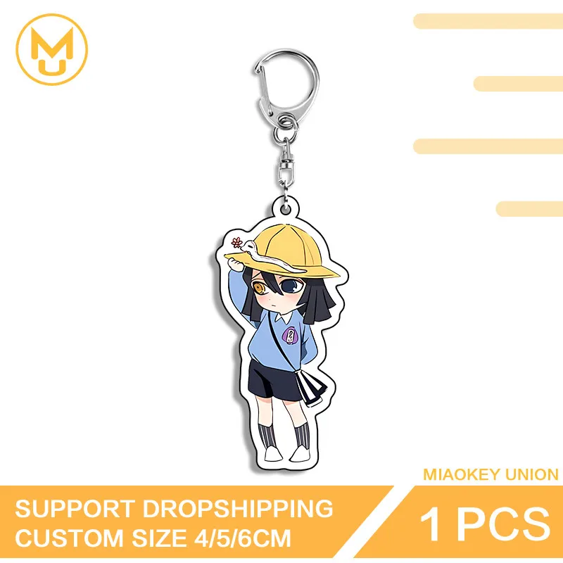 Uzui Tengen Kanroji Mitsuri سلسلة مفاتيح من الكرتون Kawaii شفافة لتقوم بها بنفسك الإبداعية الفنية ثنائية الأبعاد الحلي المعلقات