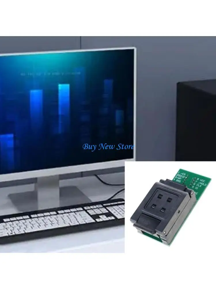 

20CE BGA24 to DIP8 Socket Adapter Efficient Solution for Flash Chip Programming and Testing