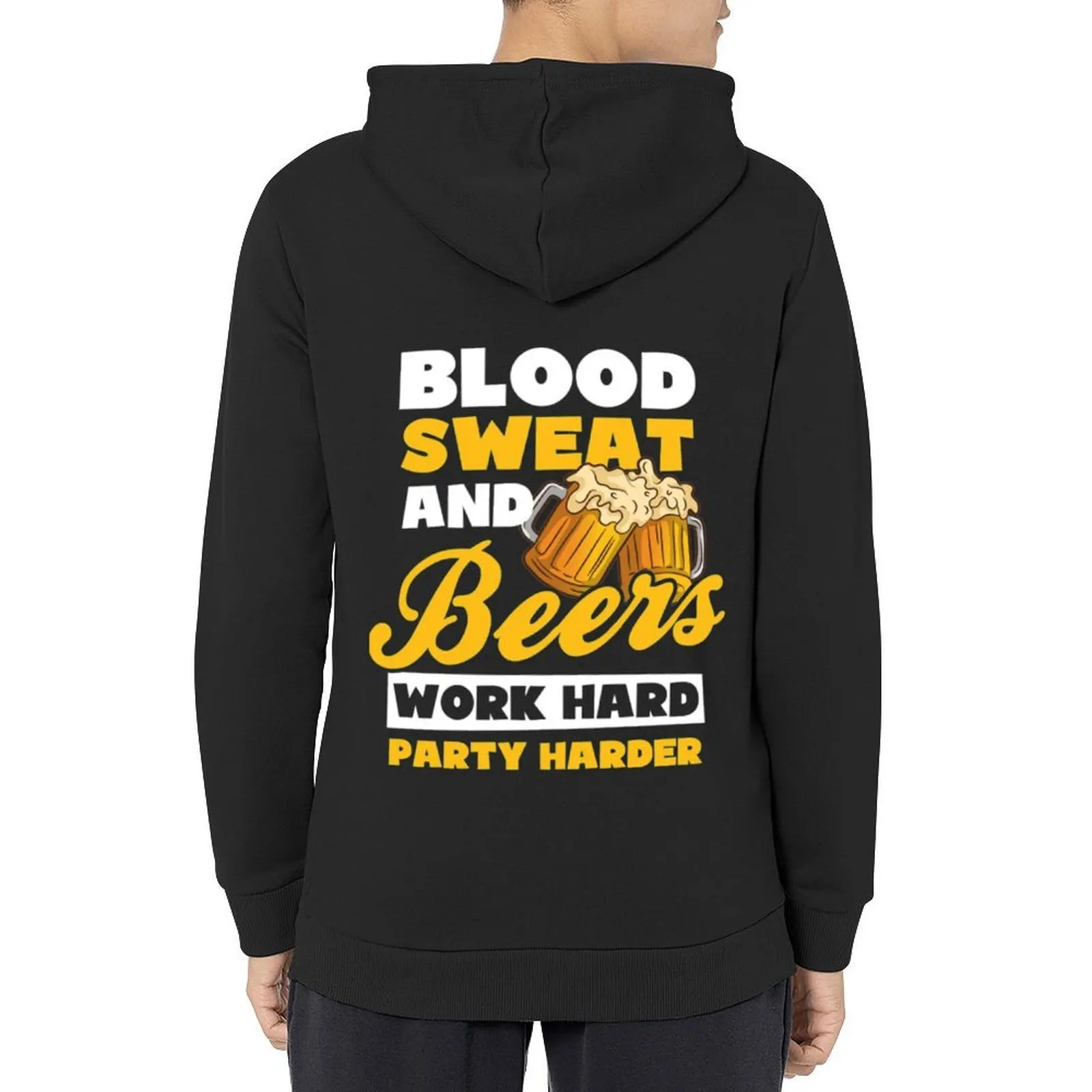 

Beer Beer Lover Shirt Blood Sweat And Beer Hoodie korean clothes men's sweat-shirt set men clothes men wear men's hoodies