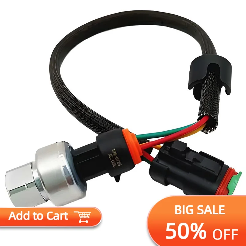

Suitable for CAT 324D 325D 326D 328D Excavator Engine Parts Oil Pressure Sensor 194-6725 2CP3-68 1946725 194-6724 1946724