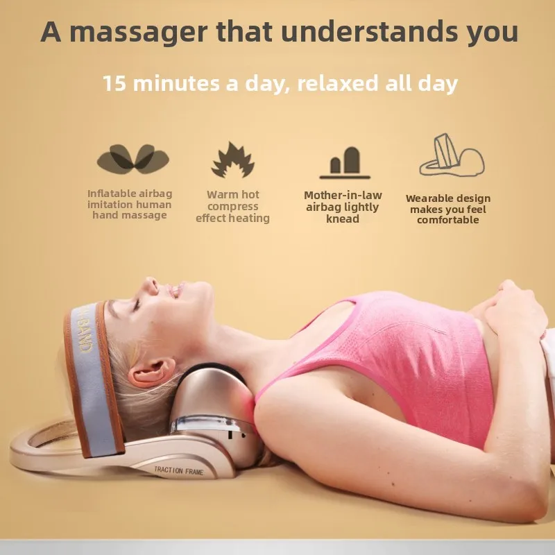 

Electric Neck Massagers Vibration Masssge Pillows Air Compression Kneading Heat Massager Neck Stretcher Cervical Relieve Pain