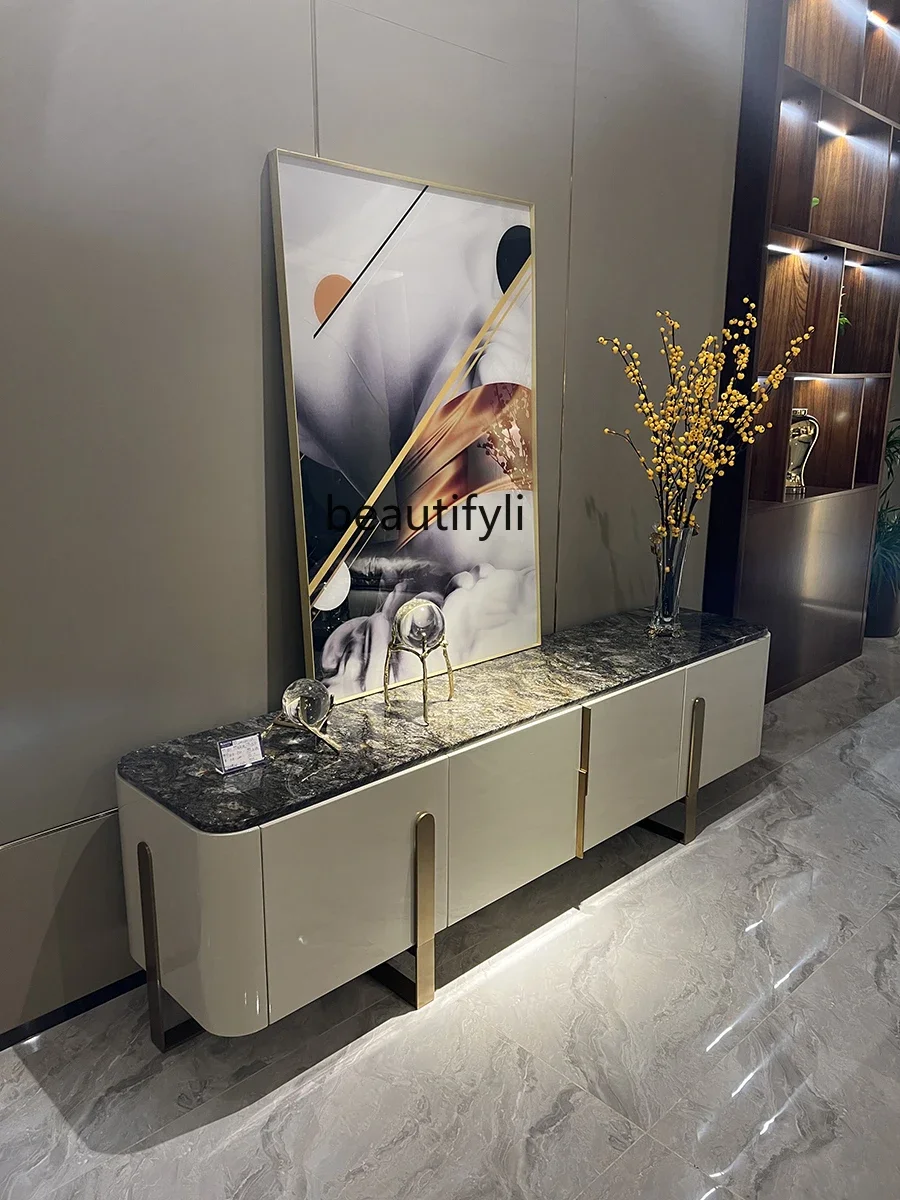 

44TV Cabinet Assembled Cabinet Modern Minimalist Floor Cabinet Locker Living Room Bedroom Serviceable Chest