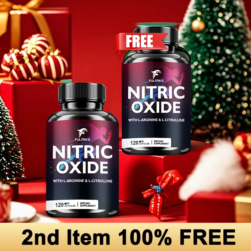 Cápsulas de Óxido Nítrico - Enriquecidas con Complejo de L-arginina y L-citrulina, para Promover el Flujo de Nutrientes a los Músculos y al Corazón