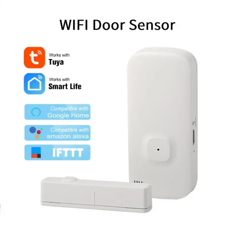 App รีโมทคอนโทรลประตู Magnetic Sensor ชาร์จประตูเปิดปิดเครื่องตรวจจับ Wifi Tuya สมาร์ทไร้สาย Sensor Alarm