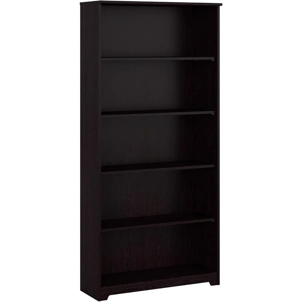 

Tall 5 Shelf Bookcase, Large Open Bookshelf, Sturdy Display Cabinet for Living Room or Home Office, Cabot Collection