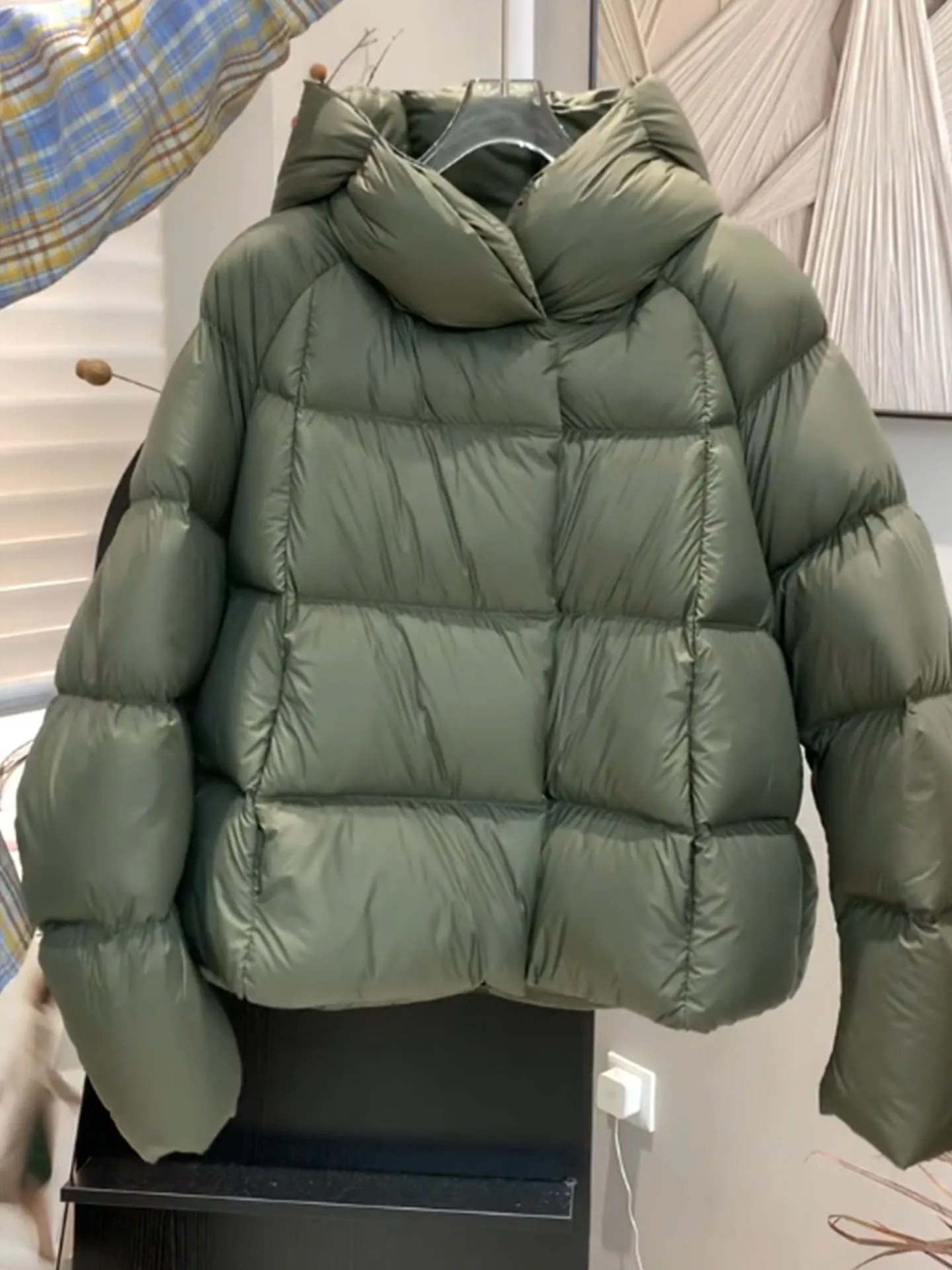 Unique een ort Puffer Jaet femmes 2025 hiver nouveau manteau de pain à capuche Sle petite taille vêtements d'extérieur trajet Faion Polyest...