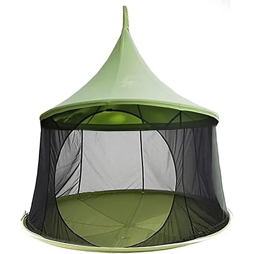 

Multi-Person Polyester Canvas Hanging Pod with Rope and Carabiner - 440 lbs Capacity (Green)