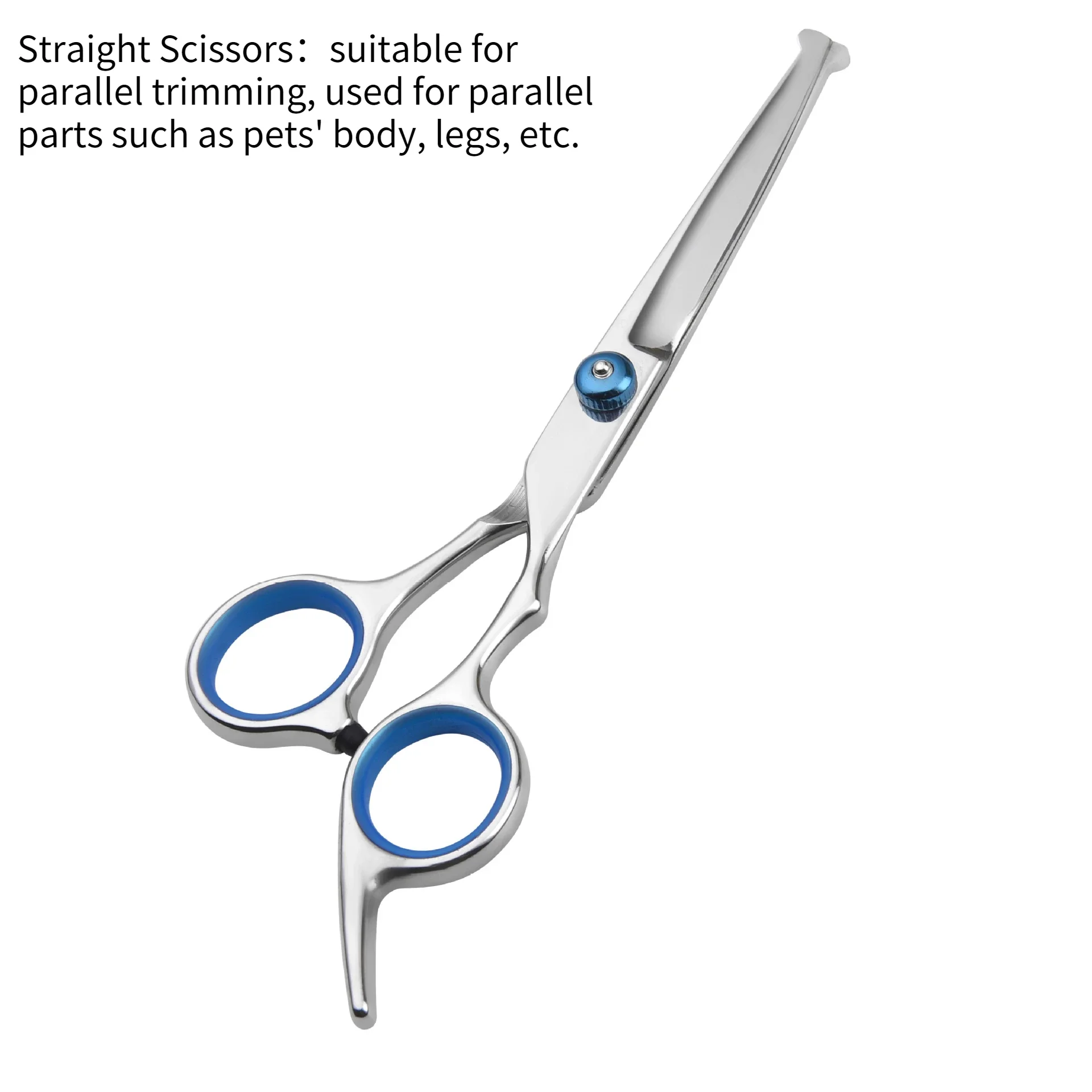 Safty Pet Grooming Scissors for Dogs Cats Round Head Professional Stainless Steel Dog Hair Scissors Pet Hair Barber Cutting Tool