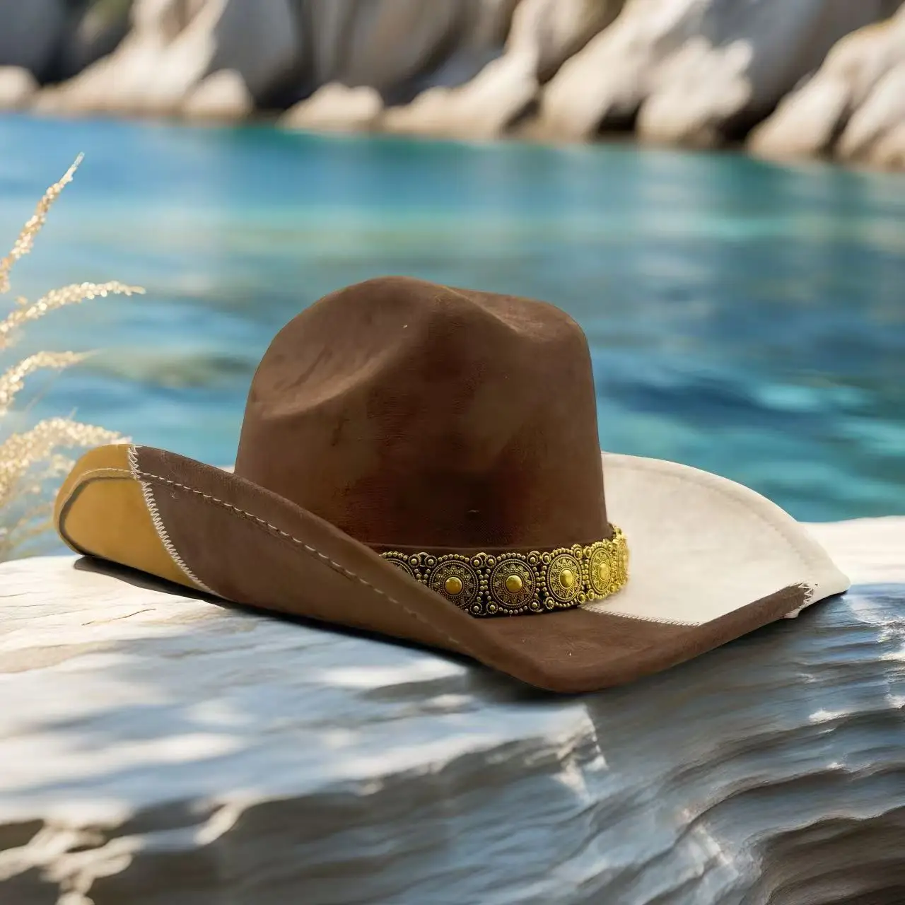 HongLuan Glitterkostuumhoed Volwassene & Cowboyhoeden Strass voor dames, Cowboy Cosplay Vrouwelijke accessoires & Cowgirl Cap