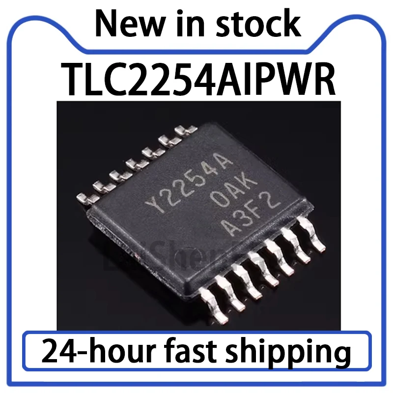 2PCS New TLC2254AIPWR Silk Screen Y2254A TSSOP14 Low-power Operational Amplifier in Stock