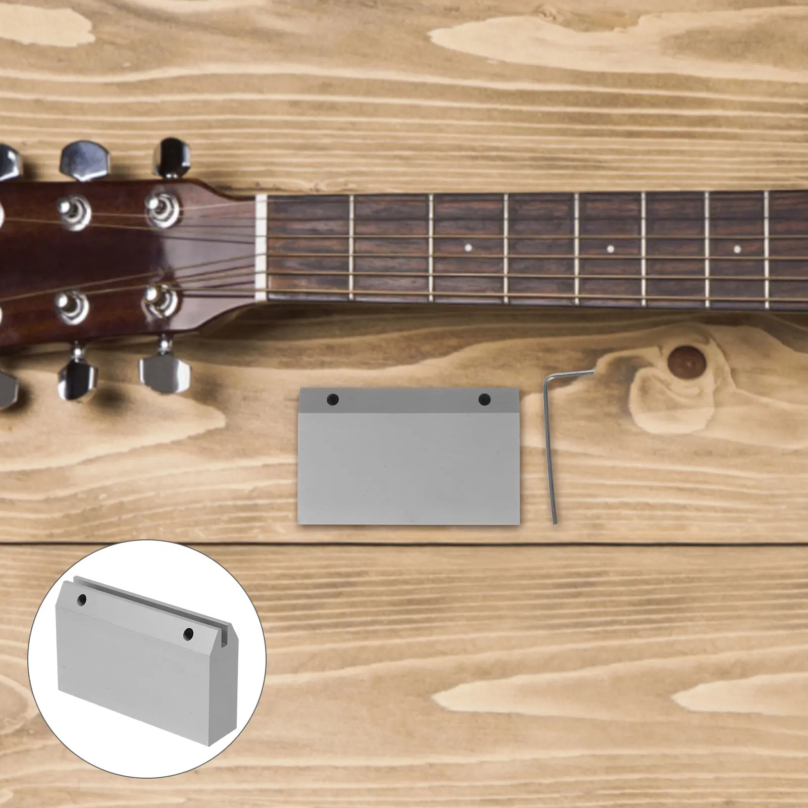 

Guitar Silk Clamp Fret Press Tool Electric Repair Tools Rocker Wooden Pressing Accessories Pliers Aluminum Kit Bass Wire
