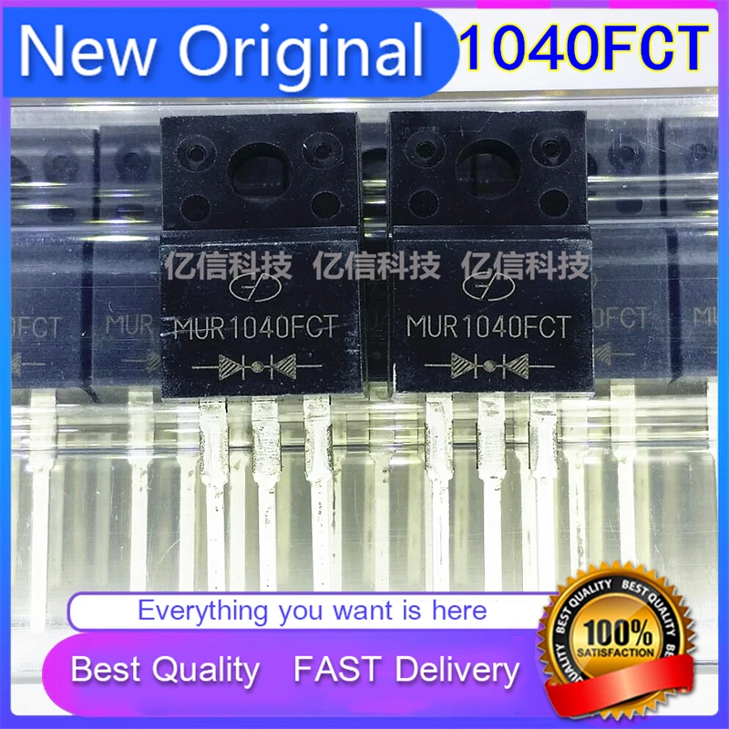 10Pcs/Lot New Original MUR1040FCT FAST RECOVERY RECTIFIER Diode 400V 10.0 TO-220F ONE-STOP