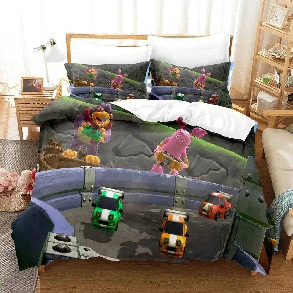 

My Singing Monsters Anime Bedding Set Single Twin Full Queen King Size Duvet Cover Set for Adults Boys Bedroom 2023
