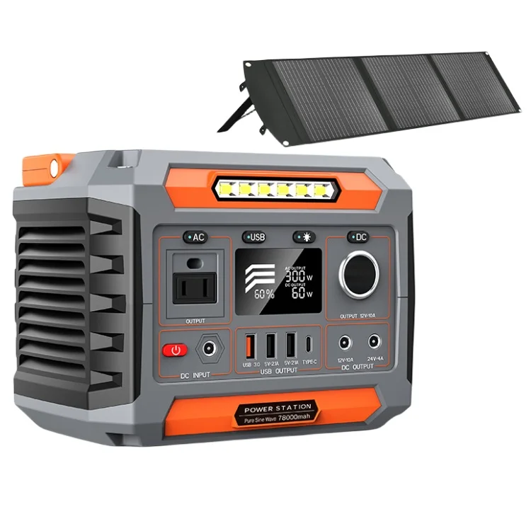 300W 288Wh Home Solar Power Generator Outdoor Portable Power Station With Solar Panel