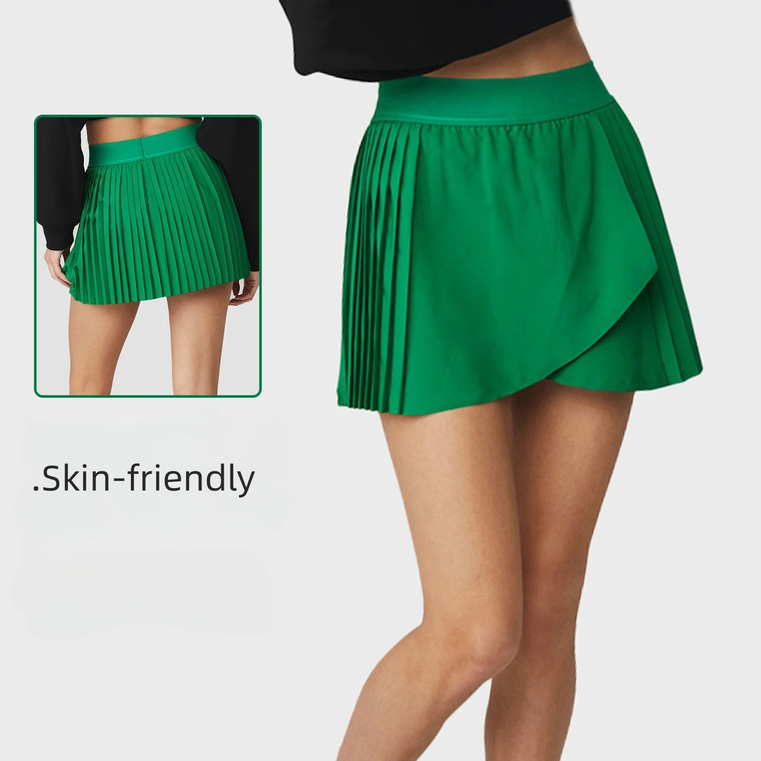 

Athletic Tennis Skirt Women's Quick-Dry Golf Skorts With Pocket Running Shorts Yoga Workout Gym High Waist Fitness Pleated Skort