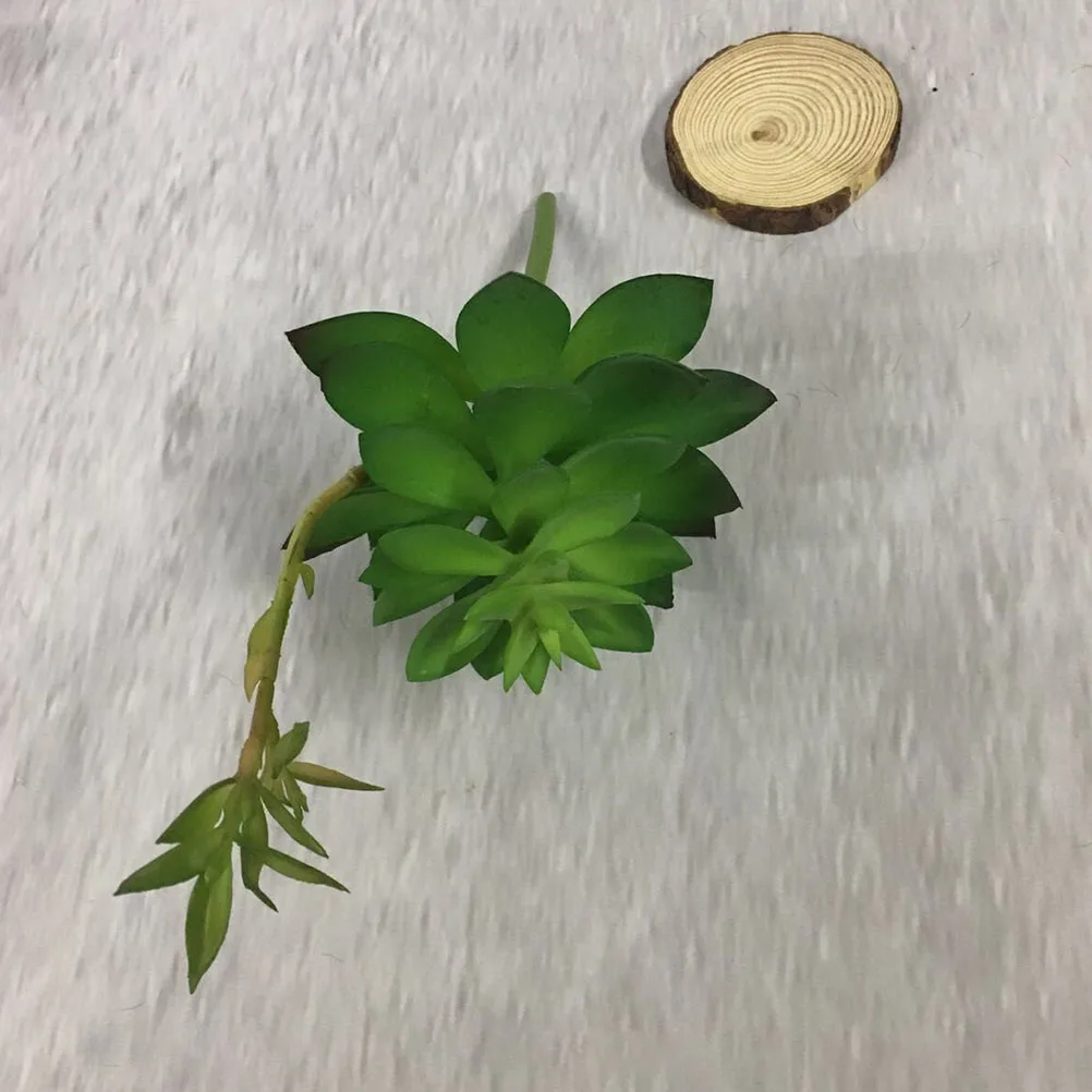 

1pc Lifelike Succulent Artificial Plant Decor For Home Office Hotel Cafe Party Desktop Adornment Green