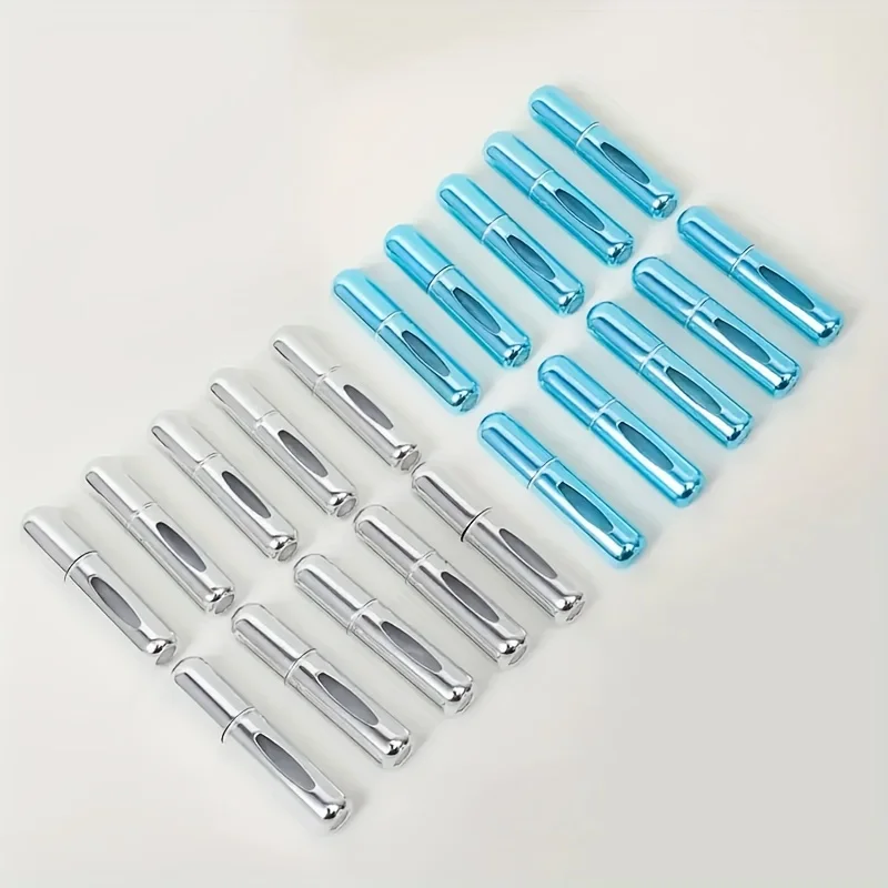 20-teiliges Set 0,17 Oz / Parfümzerstäuber mit Bodenbefüllung / Nachfüllbarer Metall-Reisespender / Mehrere Farben verfügbar – Detail 5
