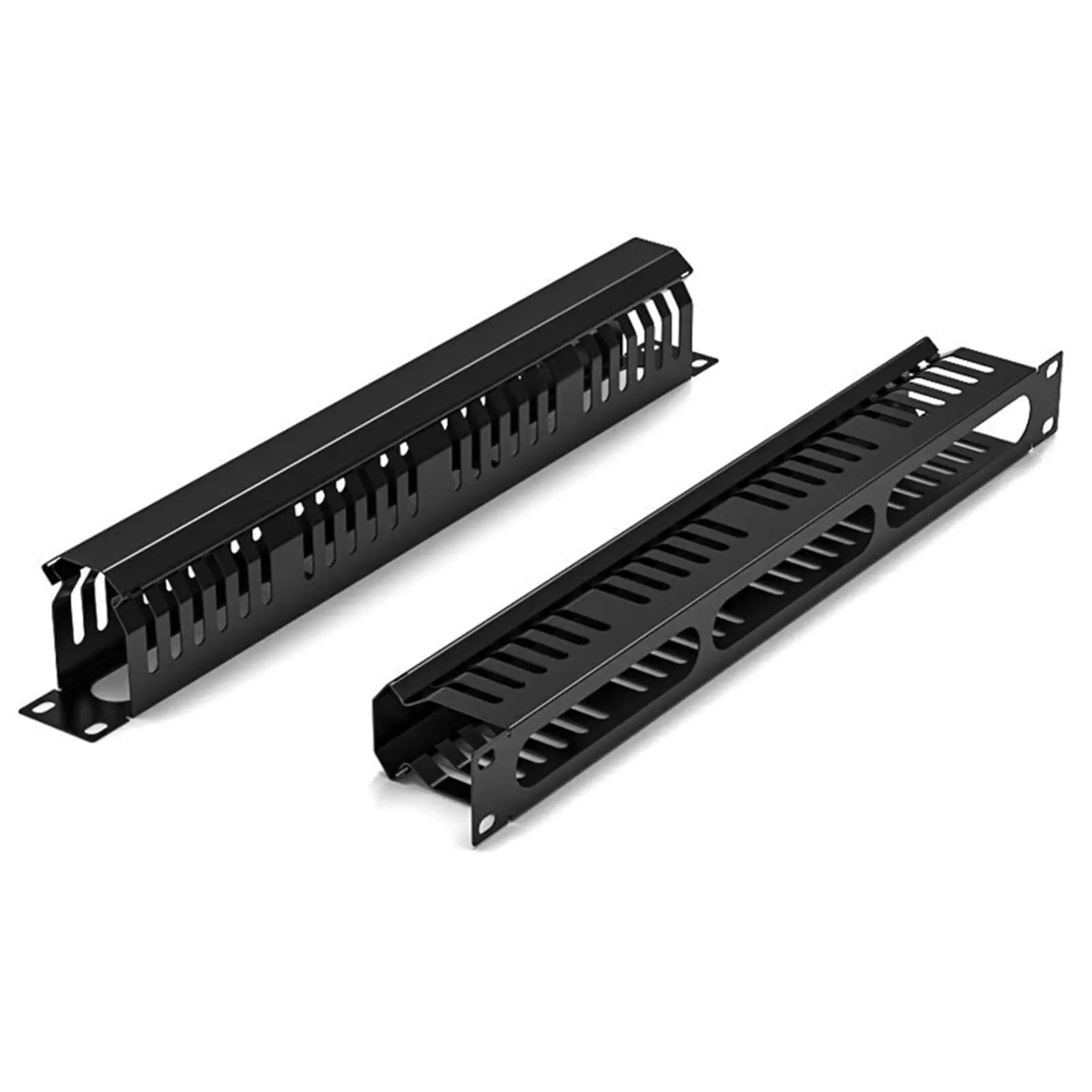 Cable Server Rack Wire Organizer Desk Socket Holder under Desk Tray Cable Management Bar Wire Management Tray for 1U 19 inch