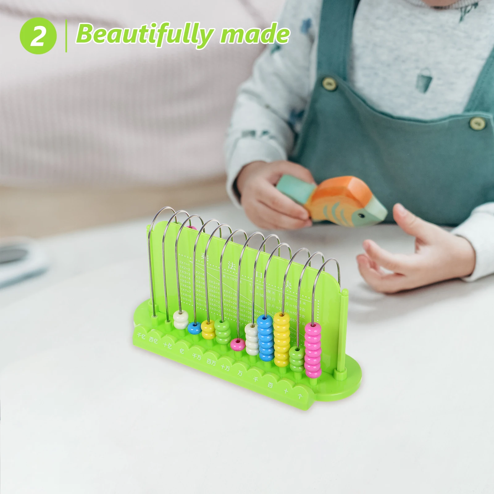 

12-Row Plastic Arithmetic Abacus For Kids Math Learning Educational Counting Tool Early Teaching Subtract Abacus Bead Calculator