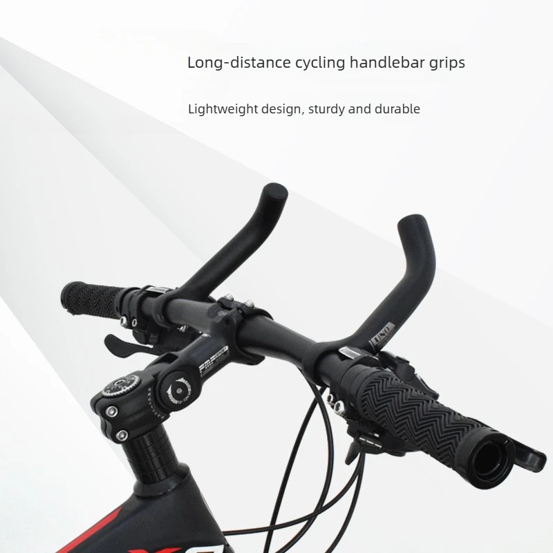Forged Alloy Bar End, Extended Horn Bicycle Rest Handlebar for Mountain Road Bike, Ergonomic Comfort Grip Sturdy Durable