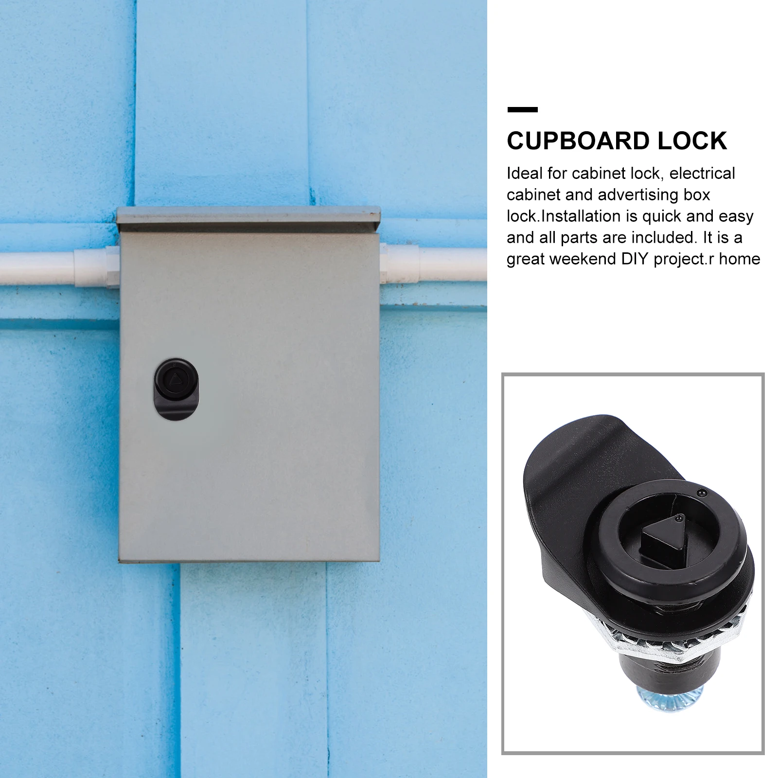 

2 Sets Tubular Cabinet Lock Zinc Alloy Cam Locks for Furniture Drawer Wardrobe Cylinder Non Key Retaining Easy Install DIY