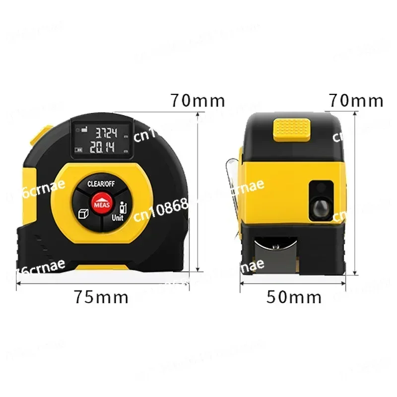 Laser Tape Measures 40/60M Laser Rangefinder Distance Meter 2 in 1 LCD Display Laser Range Finder Building Device Measuring Tool