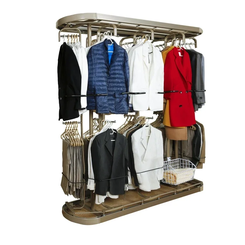 Direct-broadcast electric rotary clothes rack clothes automatic display rack