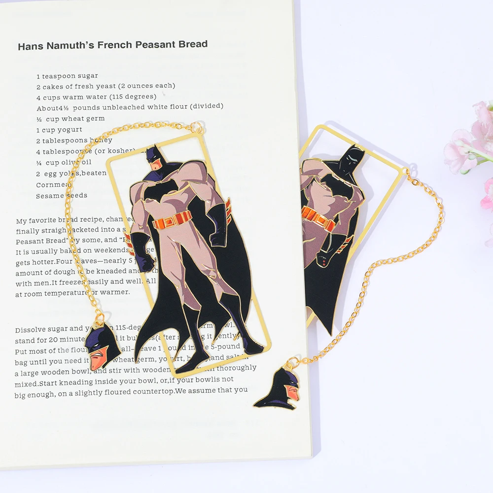 Batman Metal Bookmark for Batman Fans & Comic Collectors, Reading at Home, Office or Library, Birthday Halloween Christmas Gift