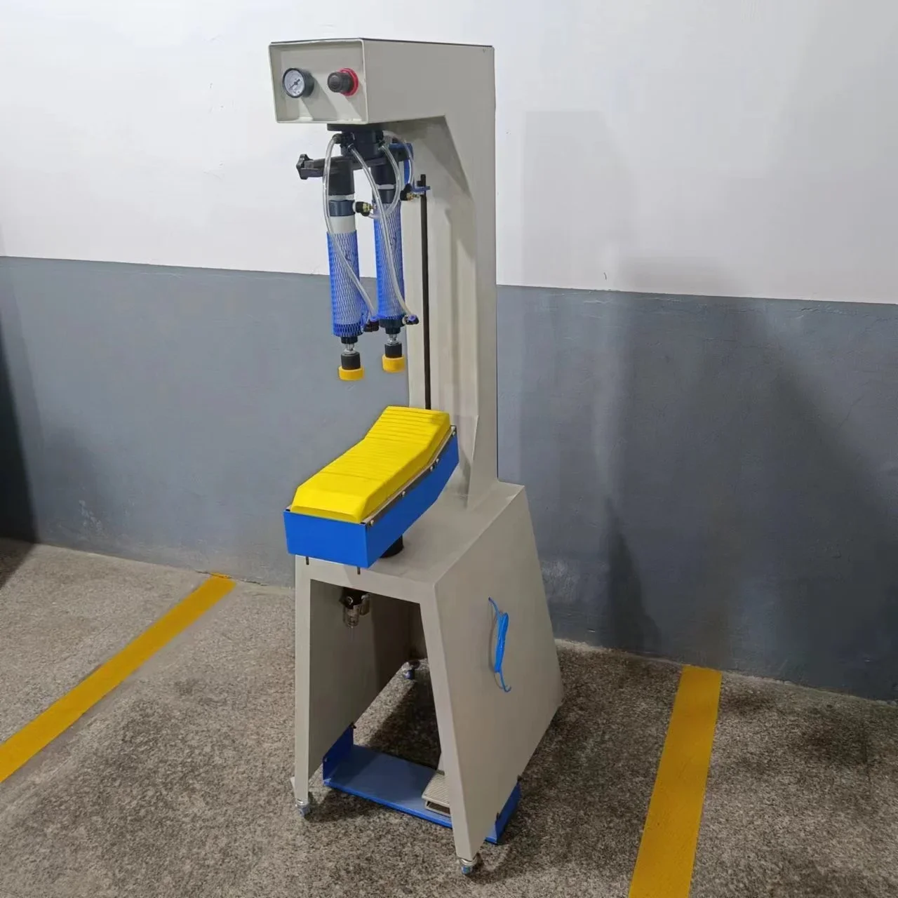 Simple Pneumatic Casual Shoe Edge Sole Side Marking Machine For Sport Shoe Making