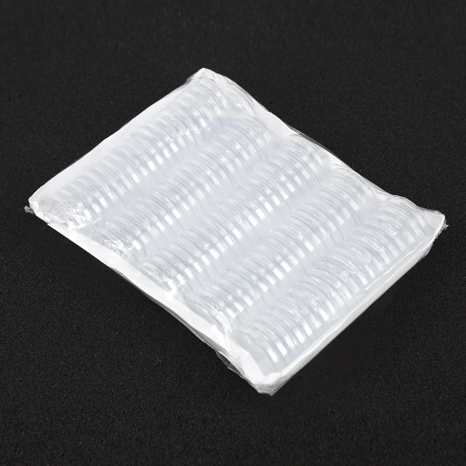 100pcs Clear Coin Storage Capsules 25mm Round Plastic Cases for Badges and Tokens Lightweight and Portable Coin Holders