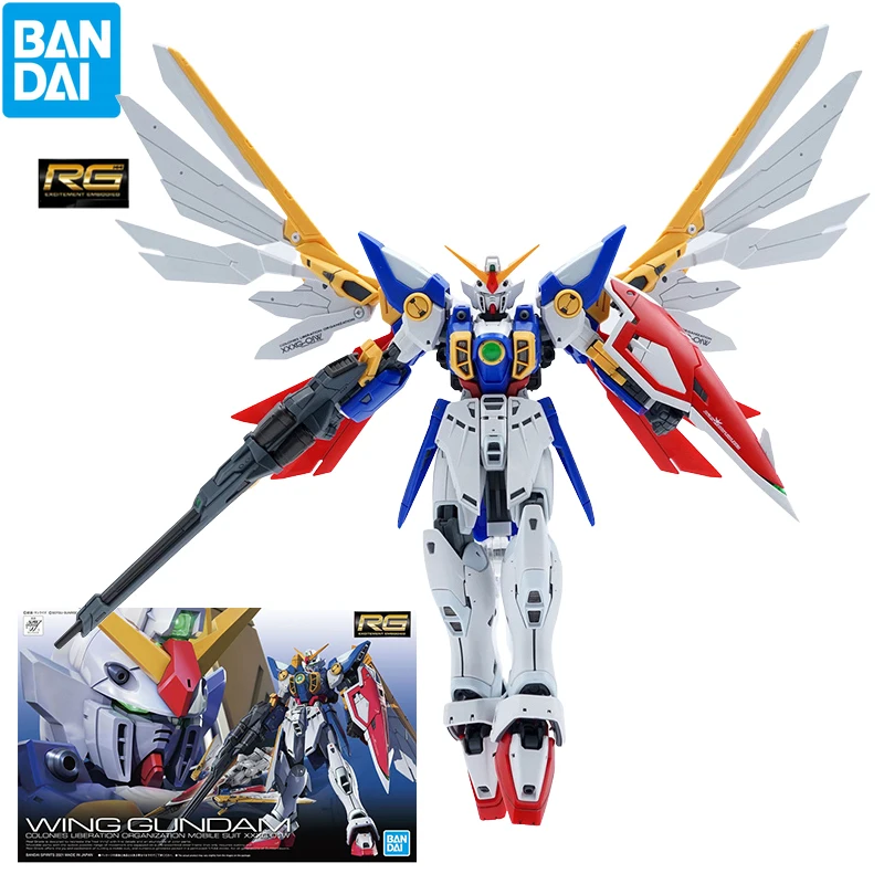 

Bandai Genuine RG Wing GUNDAM Action Figure XXXG-01W Gundam Model Kit Wing Gundam EW Toys for Boys Gifts For Children