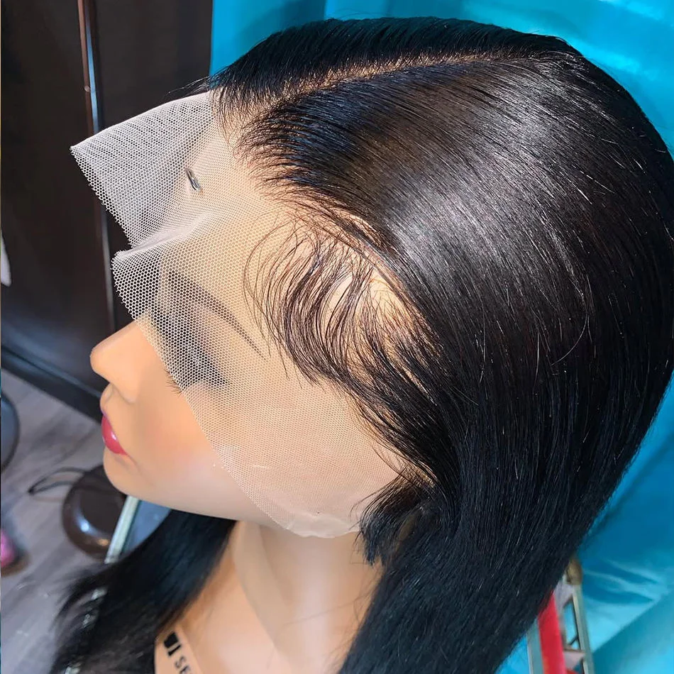 200 Density Bone Straight Lace Front Echthaarperücken 30 40 Zoll 13x6 HD Lace Echthaarperücke für Frauen perruques cheveux humains