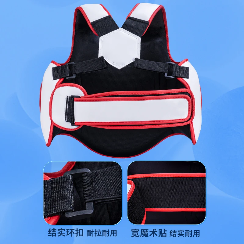 Chest Guard Boxing MMA Kickboxing Body Vest Protector Martial Arts WTF Reversible Rib Shield Taekwondo Target Training Uniform