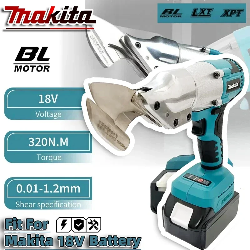 

Makita Shear Metal Sheet Brushless Electric Rechargeable Scissors Cordless Iron Sheet Scissors Cutting Tools Fit 20V Battery
