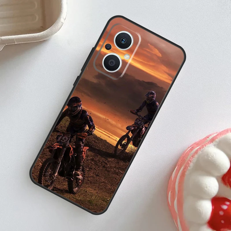 Moto Cross Motorcycle Sports Case For OPPO Reno 11 F 10 Pro 4Z 5Z 8T 4 5 6 7 8 Lite OPPO Find X6 Pro X2 X3 X5 Lite Cover