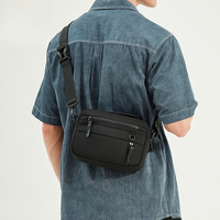 Men's single-shoulder waterproof nylon fabric portable and simple crossbody bag, Japanese-style postman's bag for men
