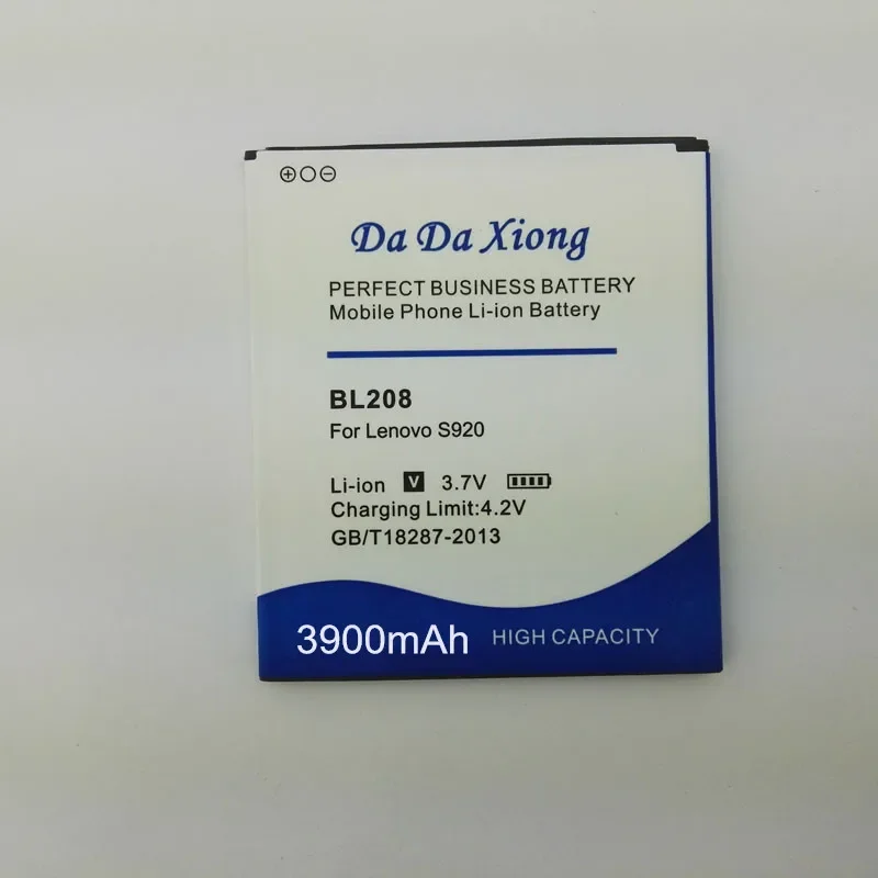 High Quality 3900mAh BL208 BL-208 Battery For Lenovo S920 Batterie Bateria