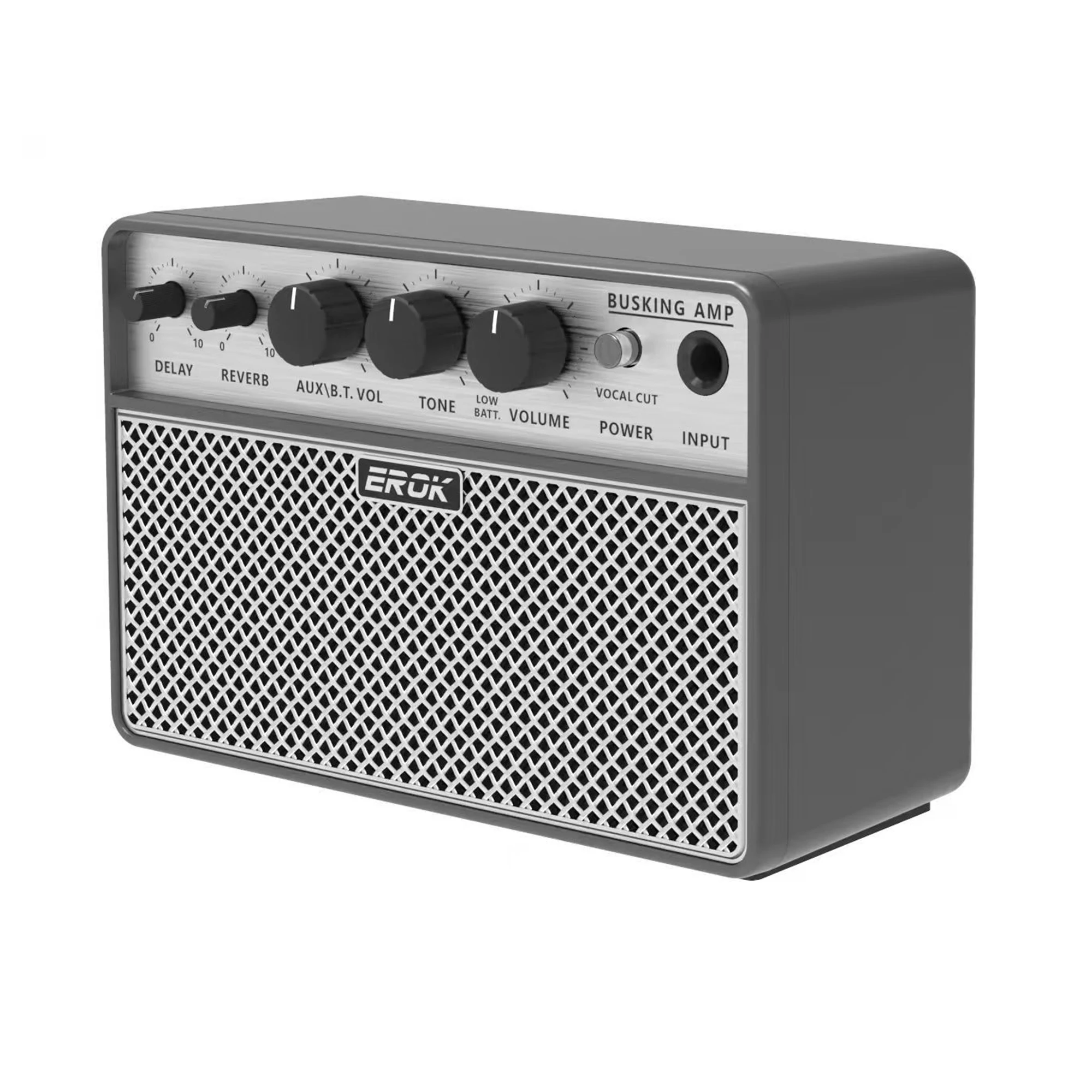 EROK 10 واط مضخم جيتار صوتي مع تأخير رقمي/تأثير تردد سماعة الرأس/OTG Wireles القيثارات الصغيرة أمبير للممارسة
