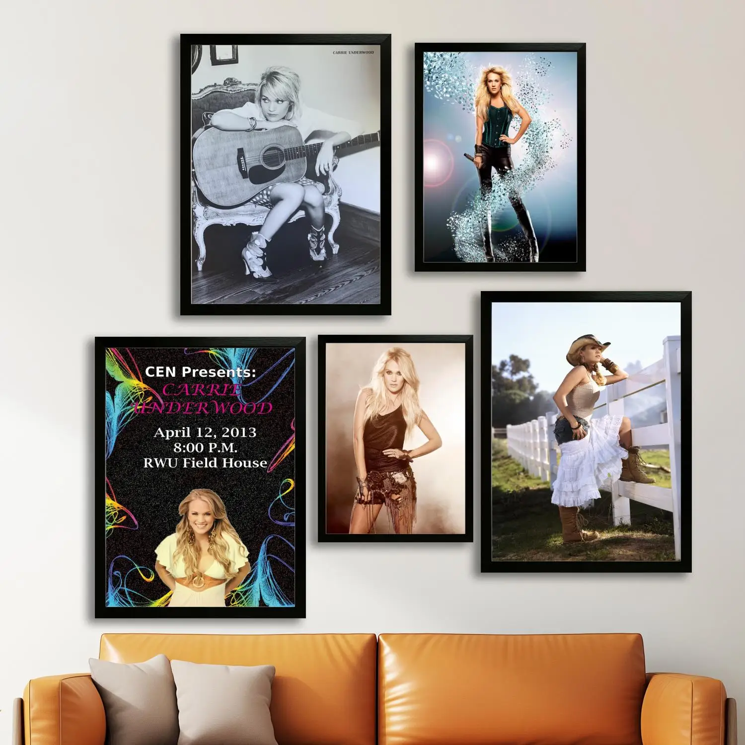 carrie underwood Canvas Art Poster, Wall Art Picture Print, Modern Family Bedroom Decor Posters,Decorative painting