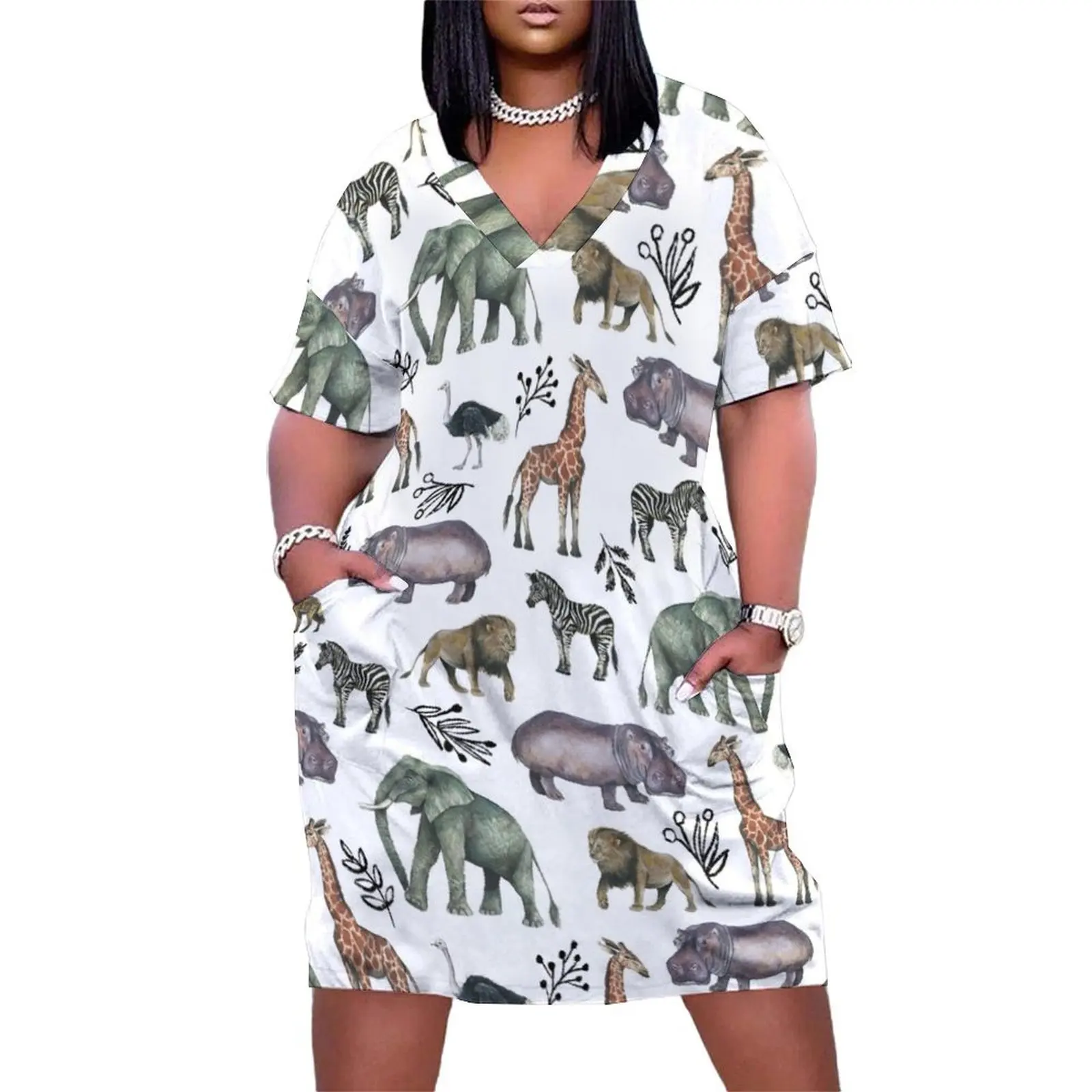 

Safari Pals Loose Pocket Dress evening dresses women luxury dresses summer dresses ladies 2025