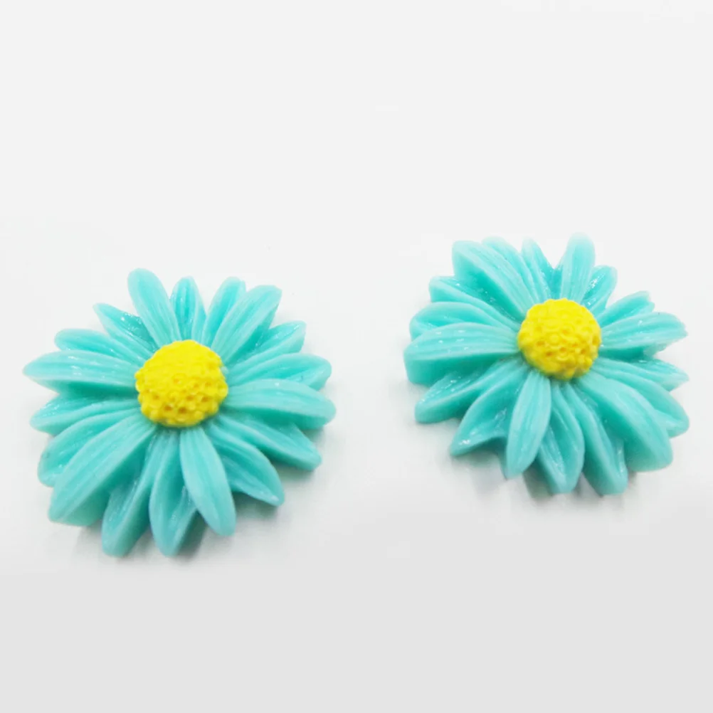 

100 шт., аксессуары для волос, кабошоны с плоской задней частью из смолы и цветка для изготовления ювелирных изделий, декор для телефона, браслет «сделай сам», шпильки для ушей