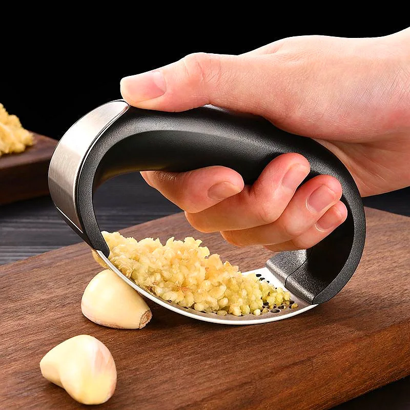 

Stainless Steel Garlic Press Crusher Manual Garlic Mincer Chopping Garlic Tool Fruit Vegetable Tools Kitchen Accessories Gadget